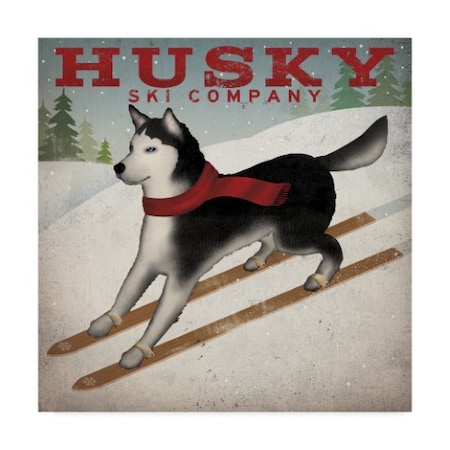 Ryan Fowler 'Husky Ski Co' Canvas Art,18x18